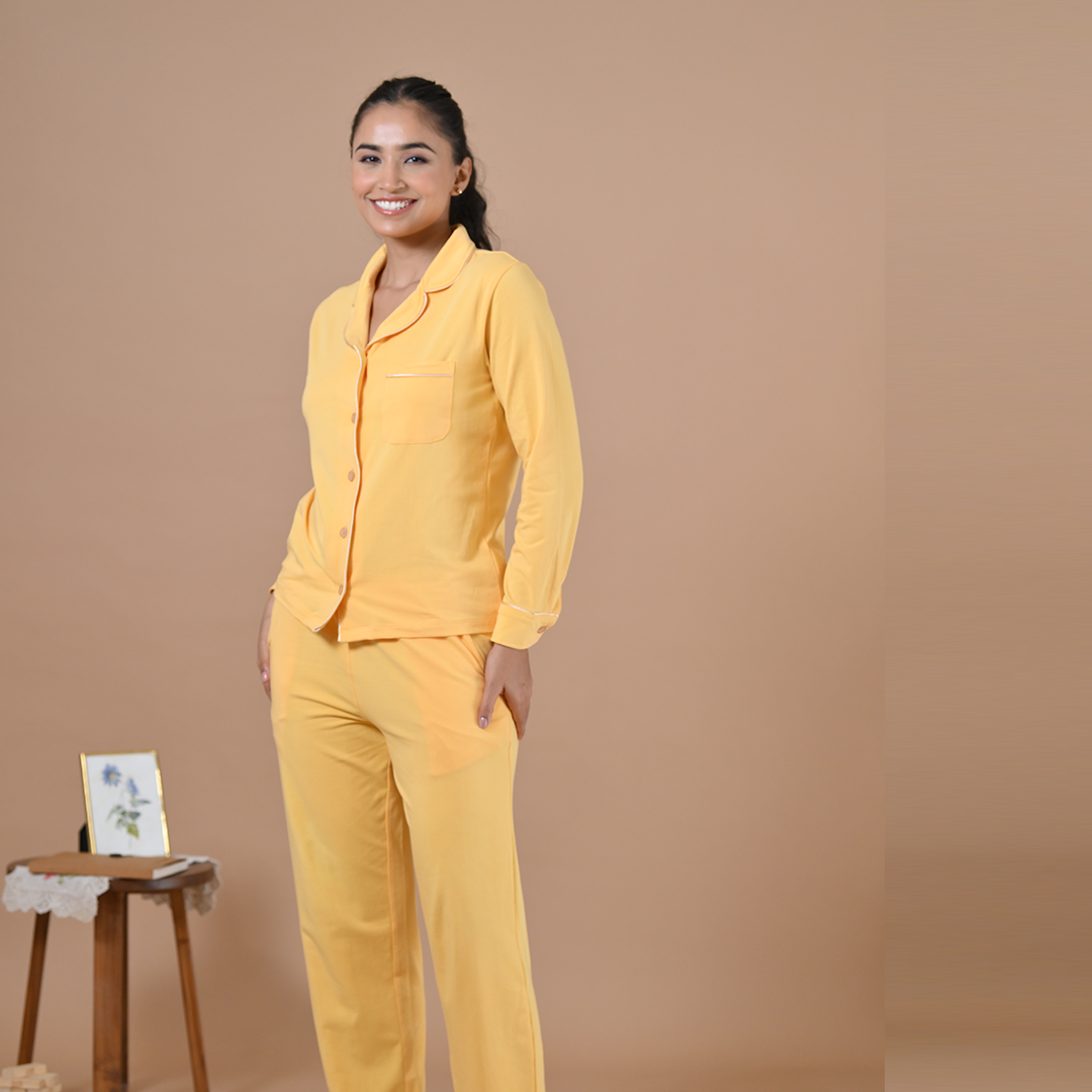 Lily Pyjama Set (Banana Cream)