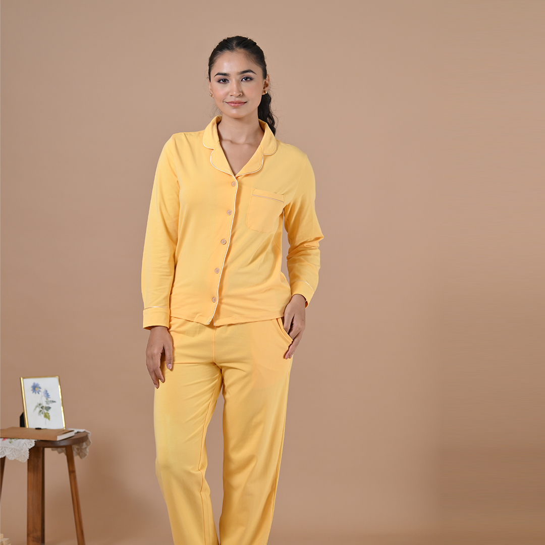 Lily Pyjama Set (Banana Cream)