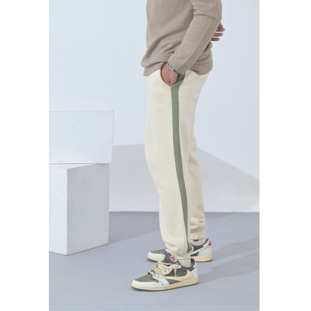 100% Supima Cotton Men Sweatpant Creme