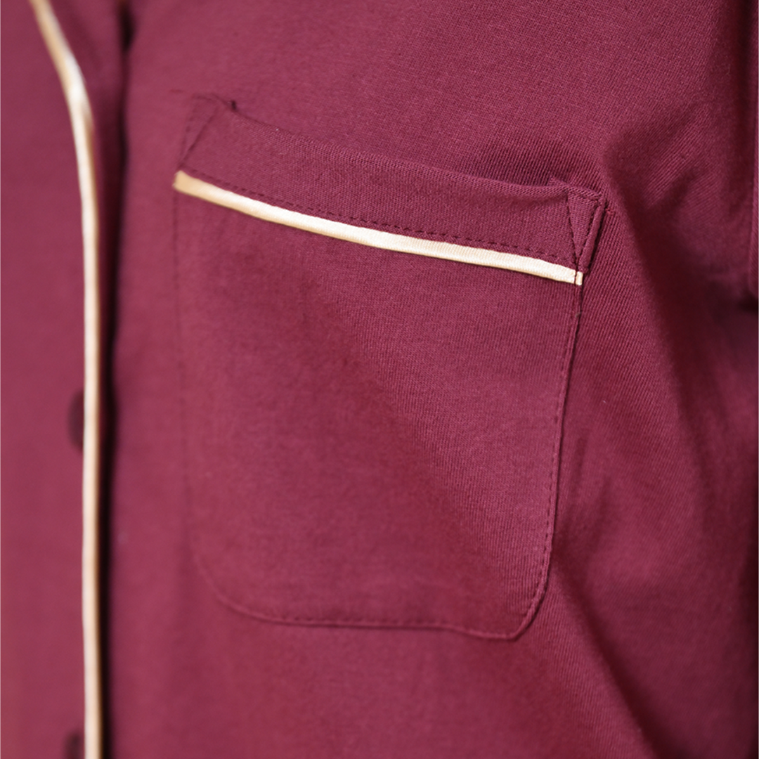 Lily Pyjama Set (Red Plum)