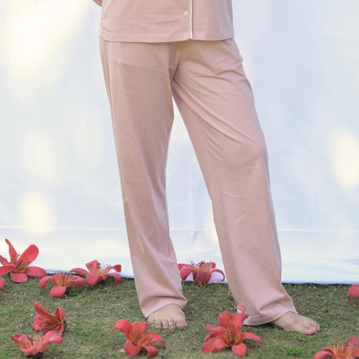 Cosy cocoon PJ Solid Pink Set