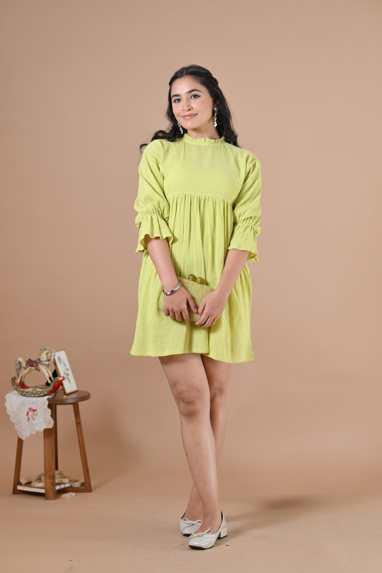 The Santorini Dress ( Celery Green )