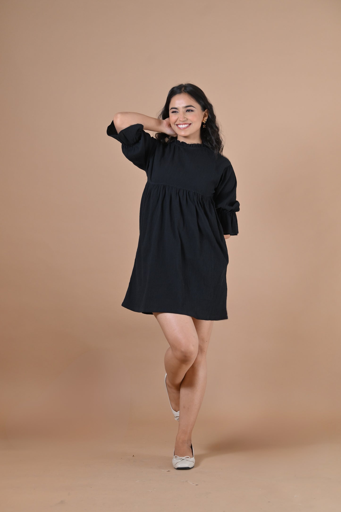The Santorini Dress ( Rich black)
