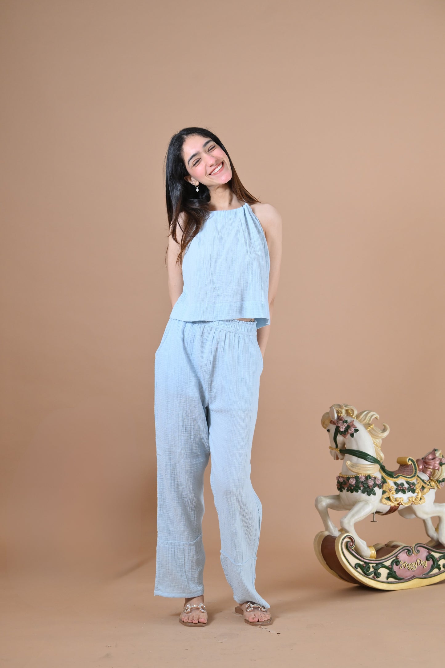 Mykonos Coord Set (Baby Blue )