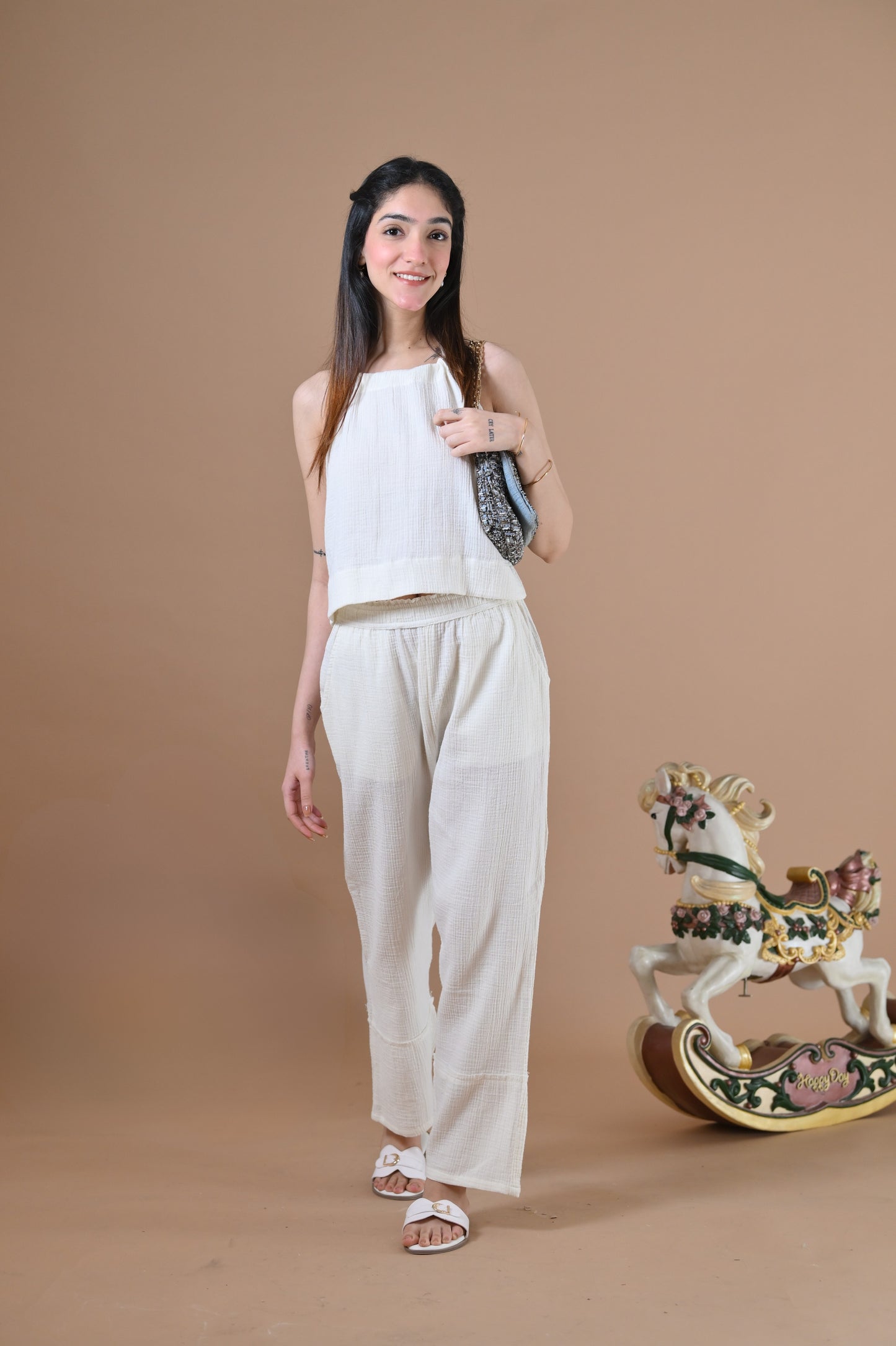Mykonos Coord Set (Snow White)