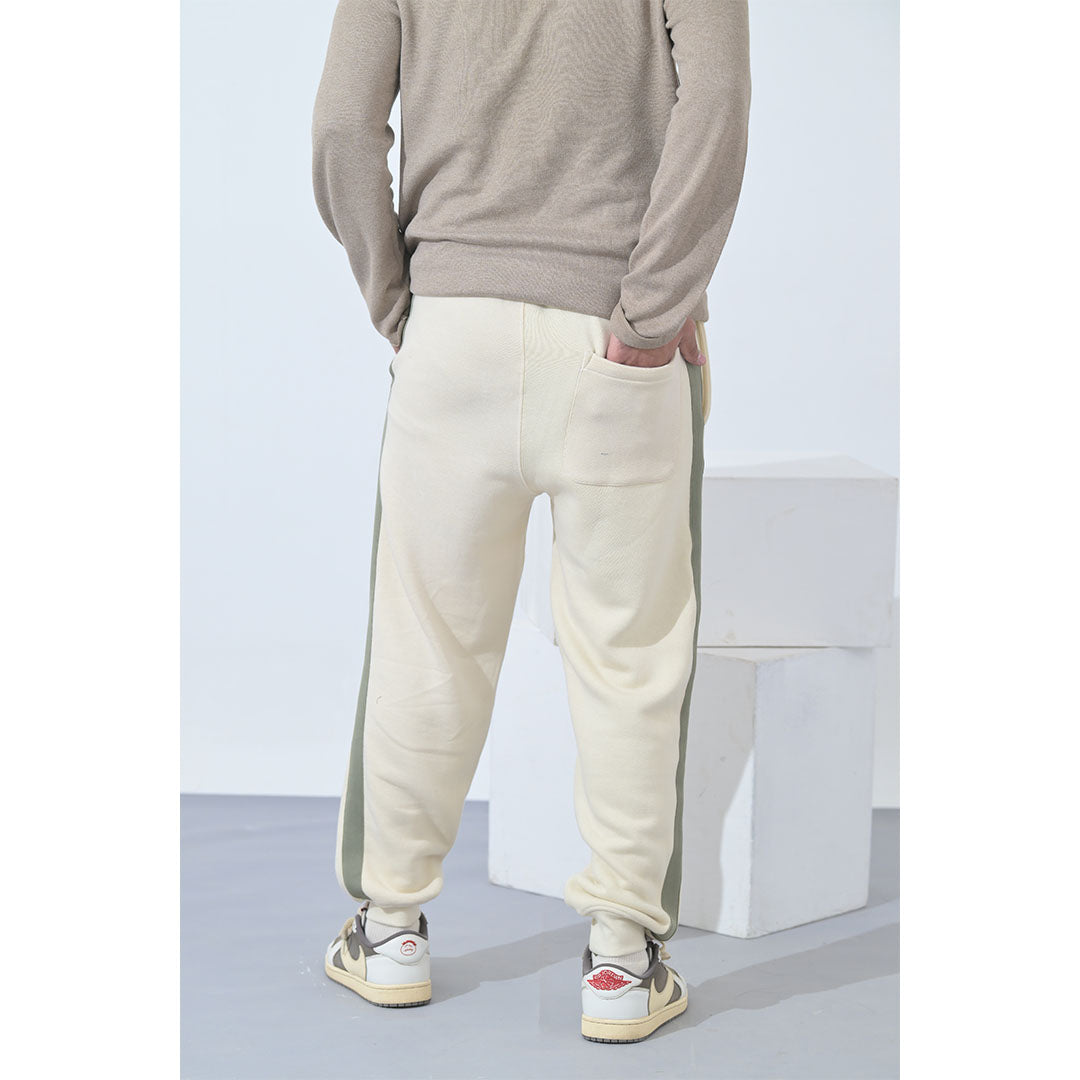 100% Supima Cotton Men Sweatpant Creme