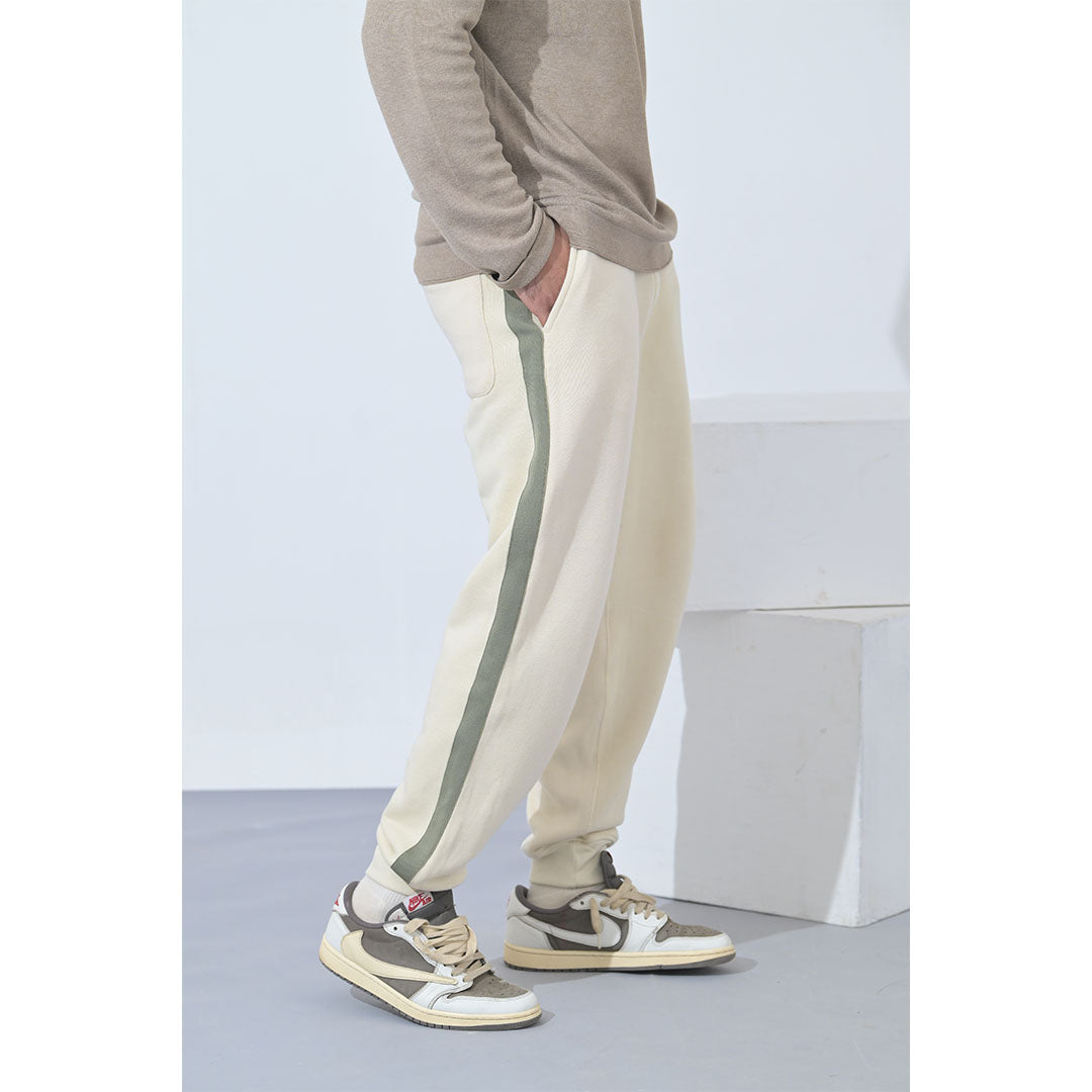 100% Supima Cotton Men Sweatpant Creme