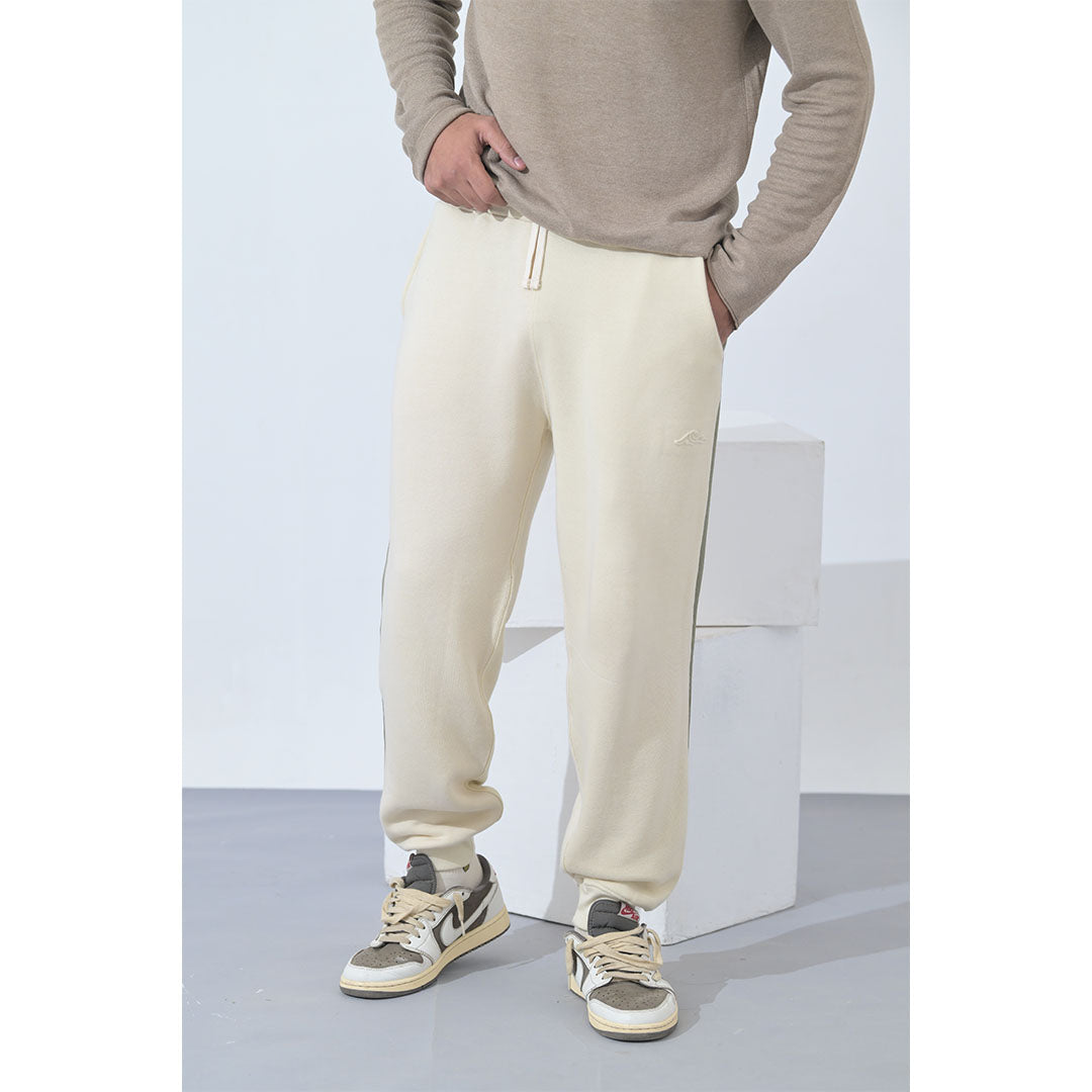 100% Supima Cotton Men Sweatpant Creme