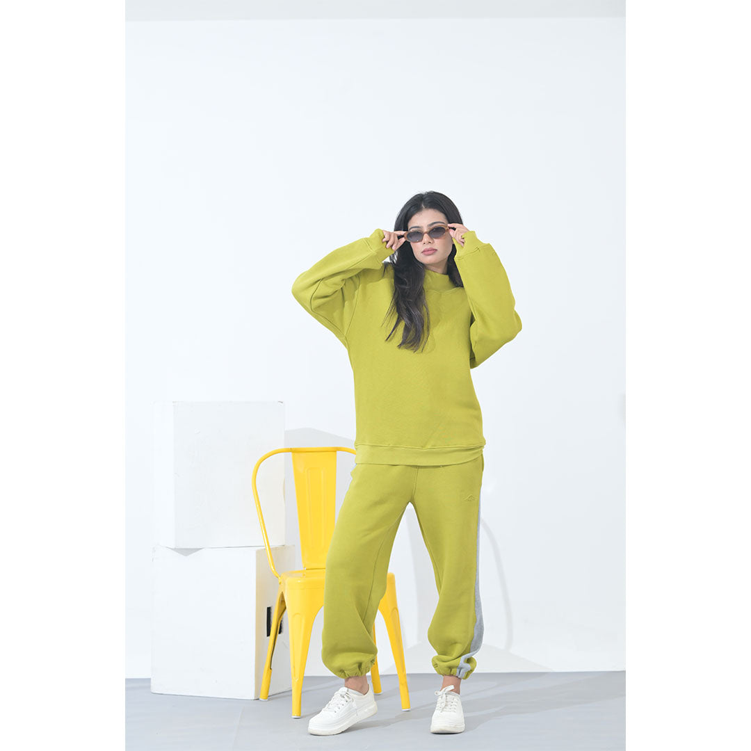 100% Supima Cotton Unisex Sweatshirt (Solid Kiwi)