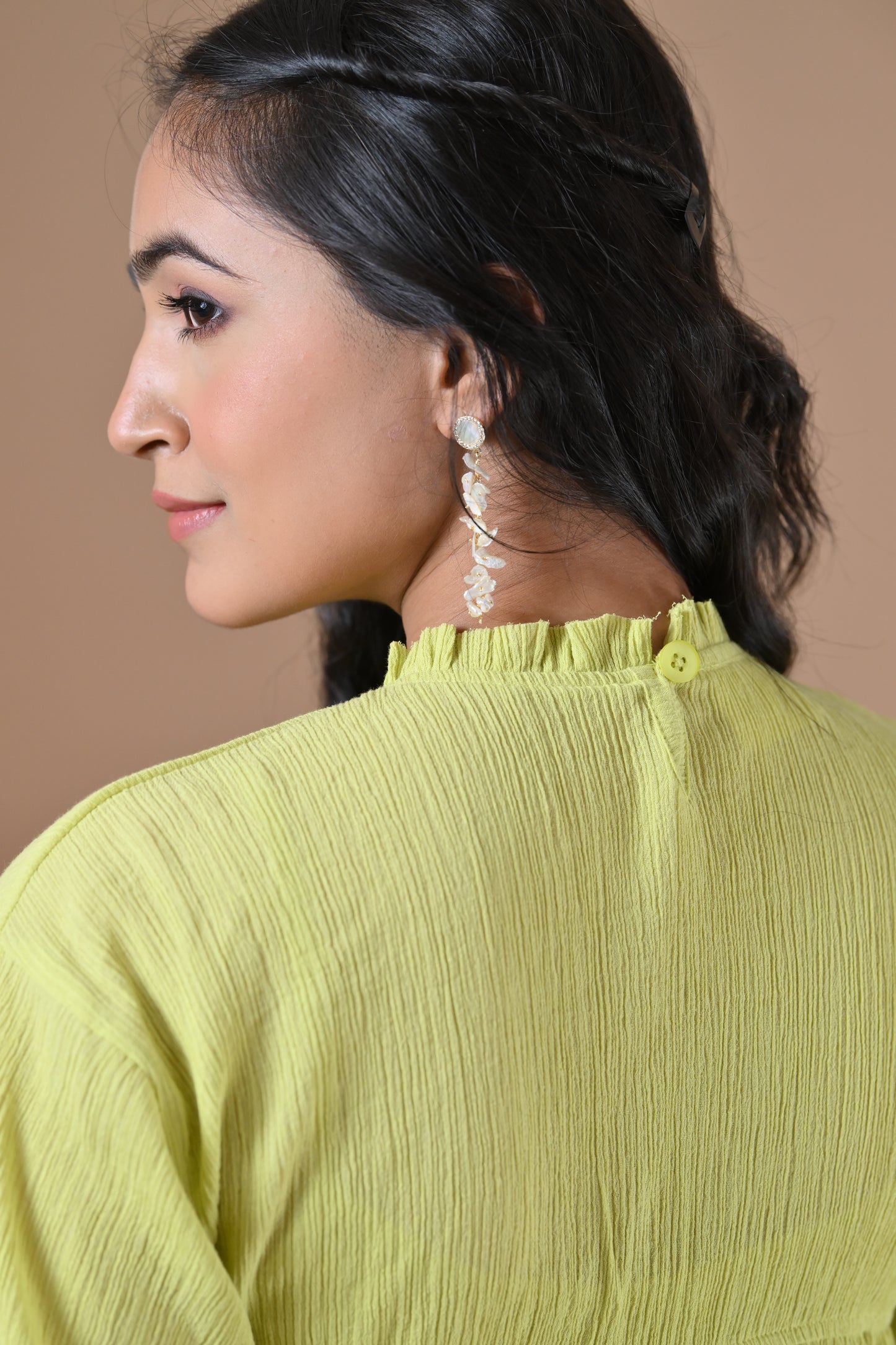 The Santorini Dress ( Celery Green )