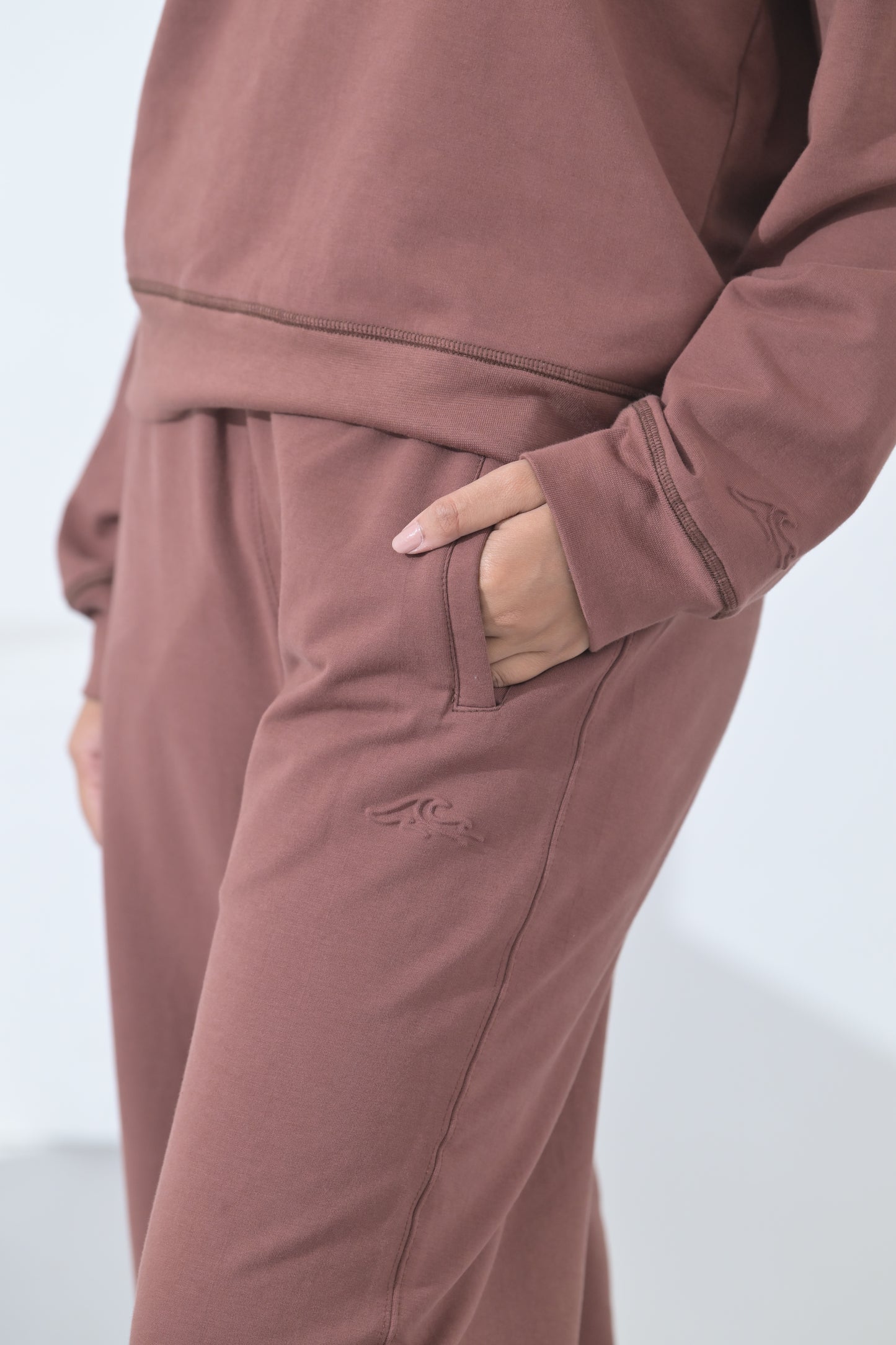 100% Supima Cotton Winter Tide Cord Set (Chocolate Brown)