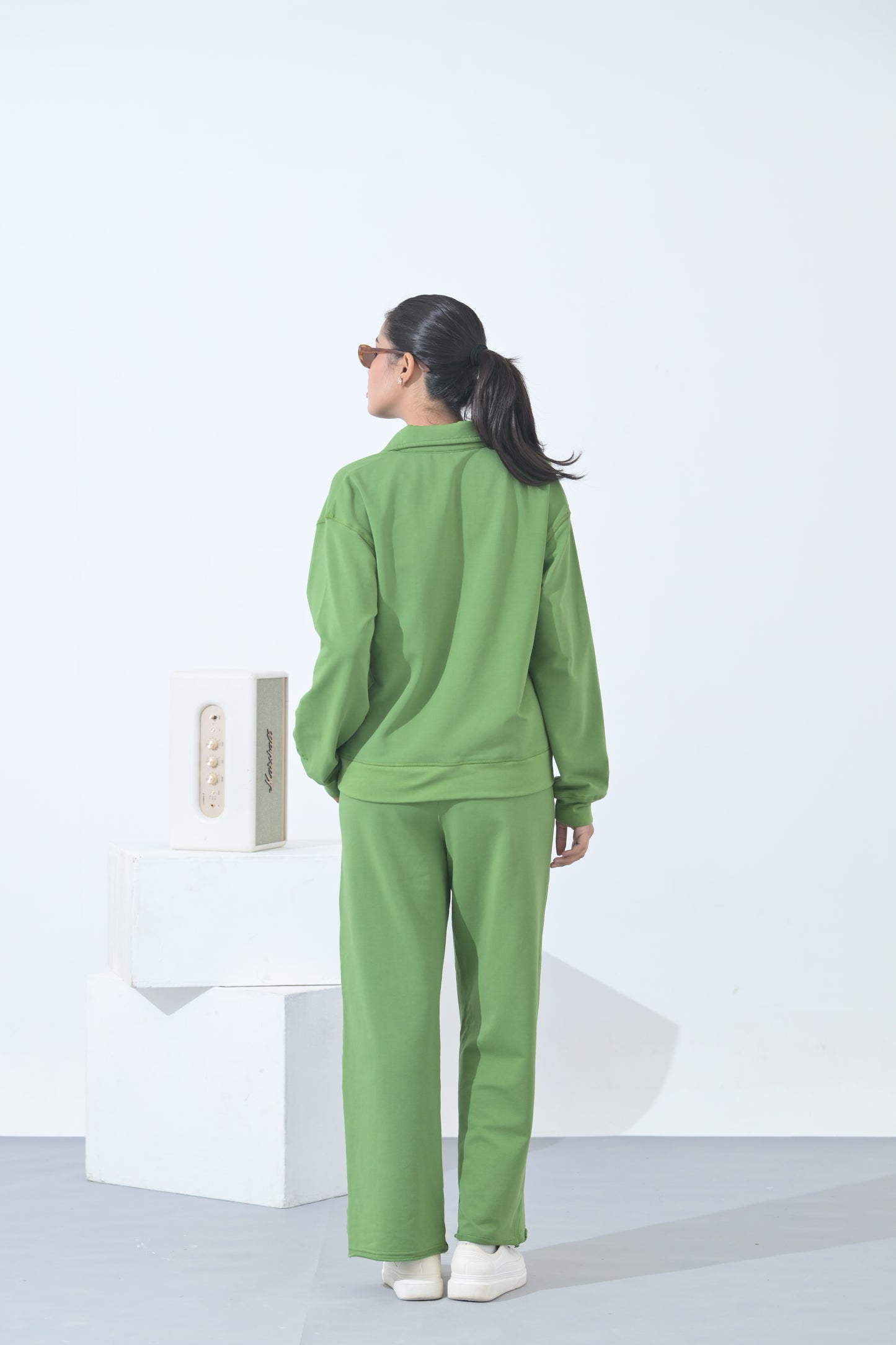 100% Supima Cotton Winter Tide Coord Set (Parrot Green)