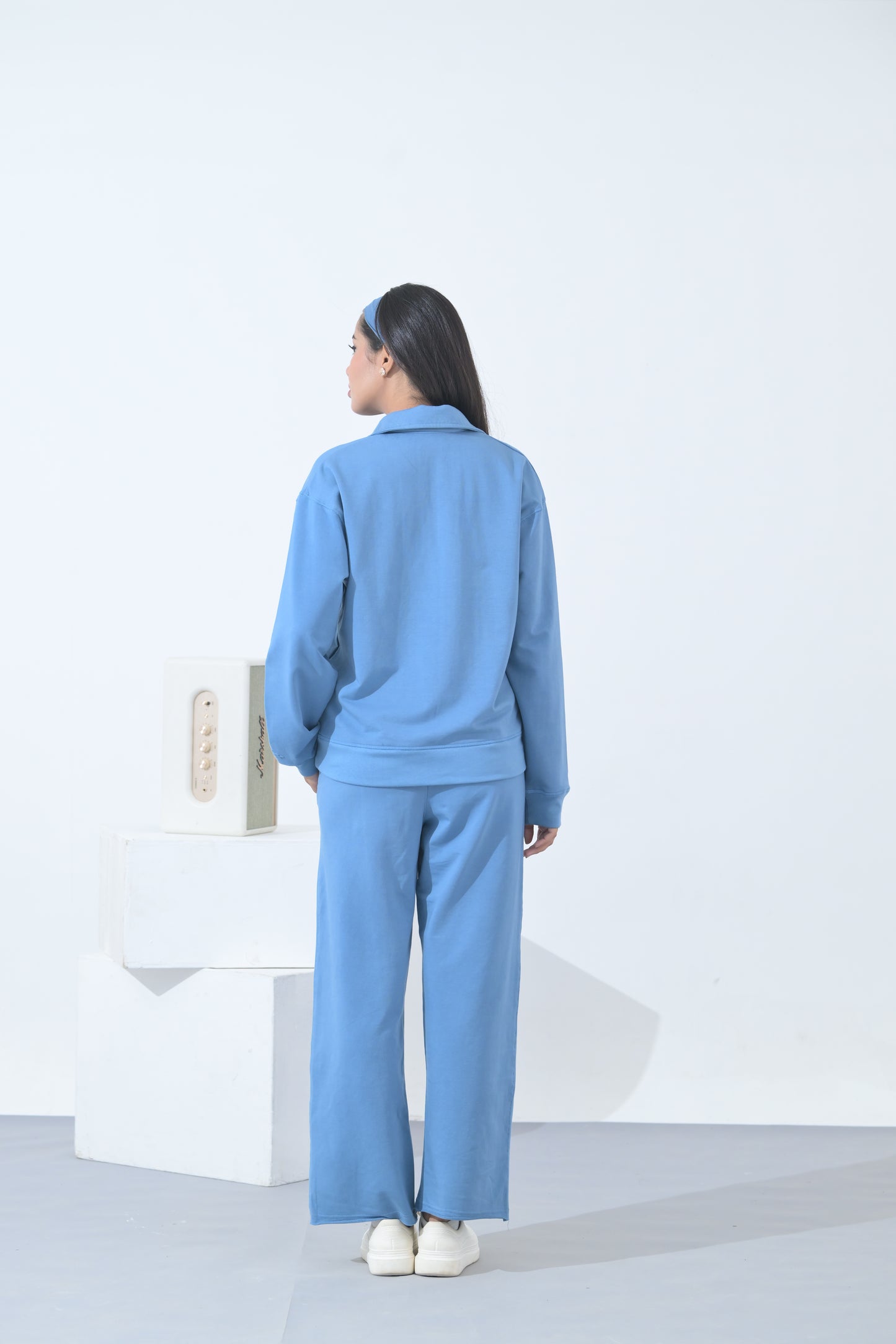 100% Supima Cotton Winter Tide Coord Set (Surf Blue)