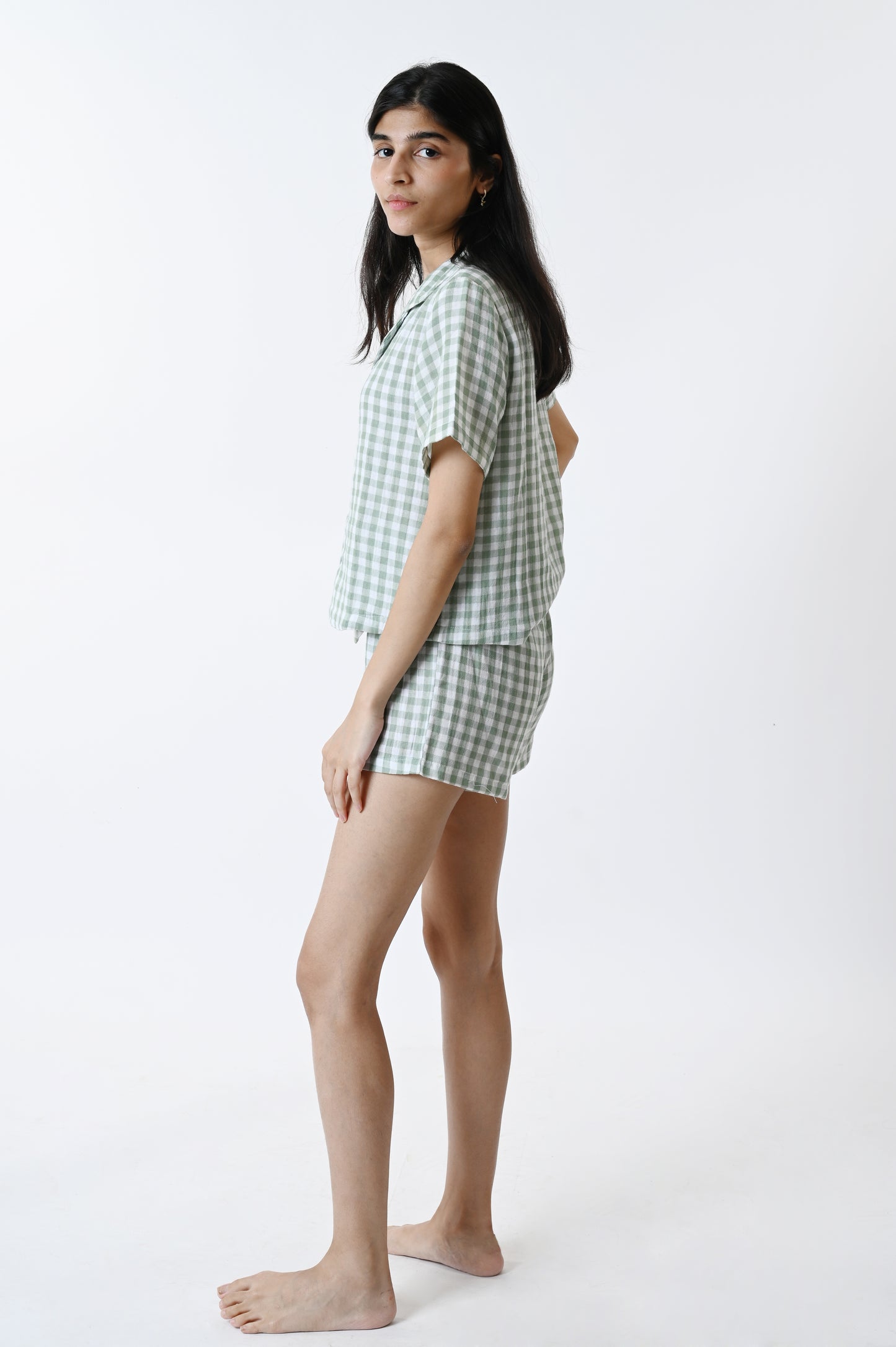 Bella Shorts Sleep Olive Green Set