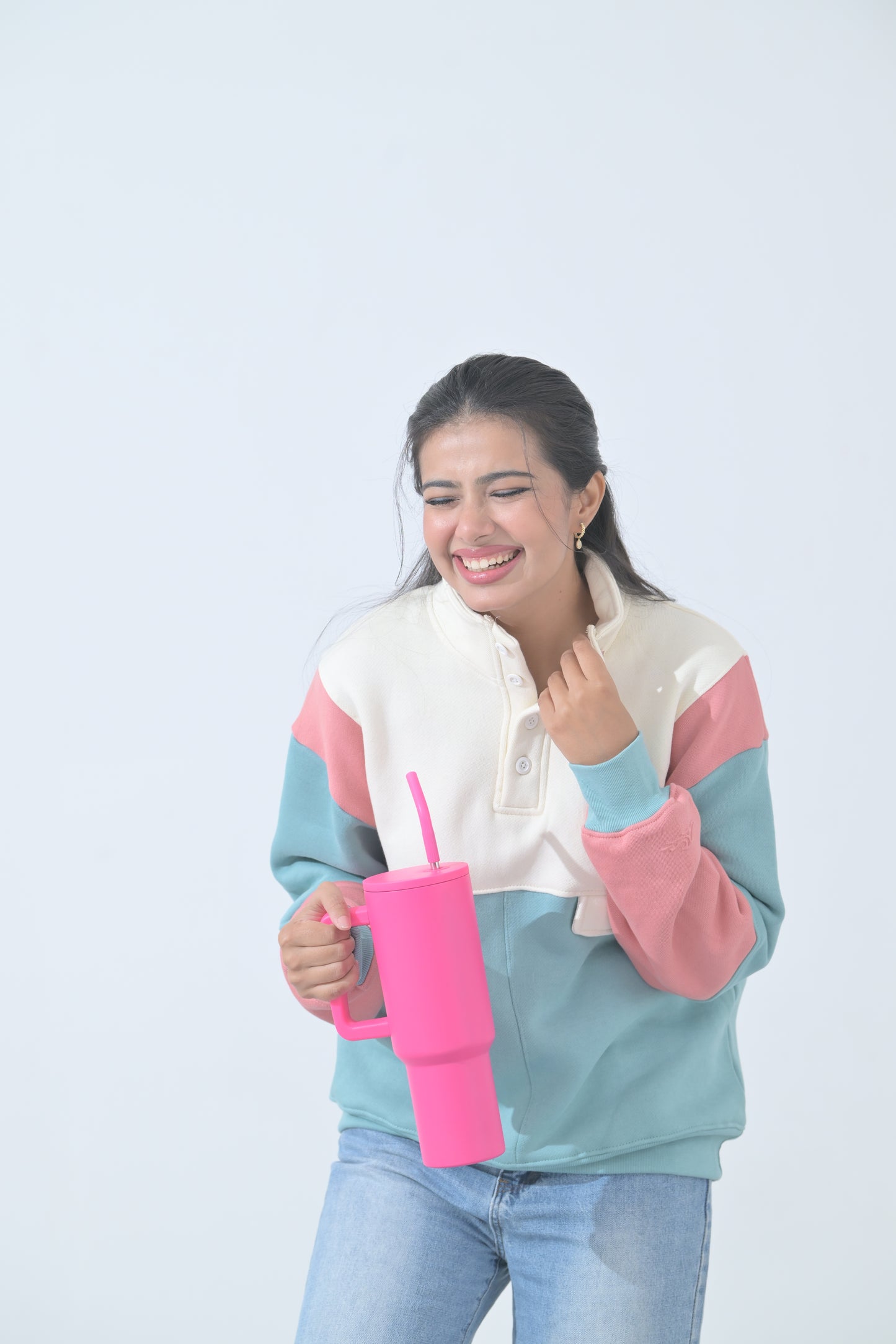 100% Supima Cotton Back to school Pullover (Dusty Pink, Light Blue, Creme) (Unisex)