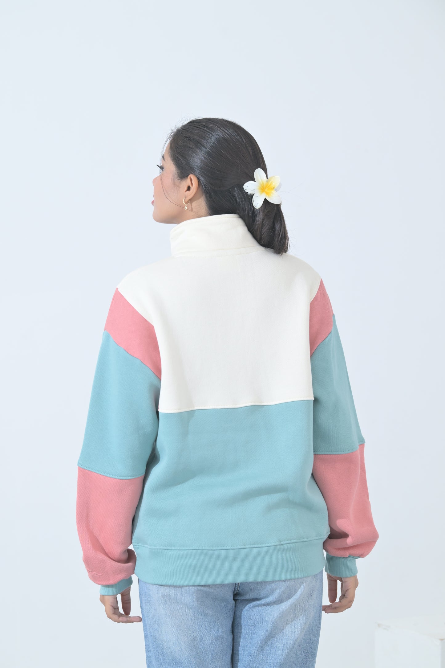 100% Supima Cotton Back to school Pullover (Dusty Pink, Light Blue, Creme) (Unisex)