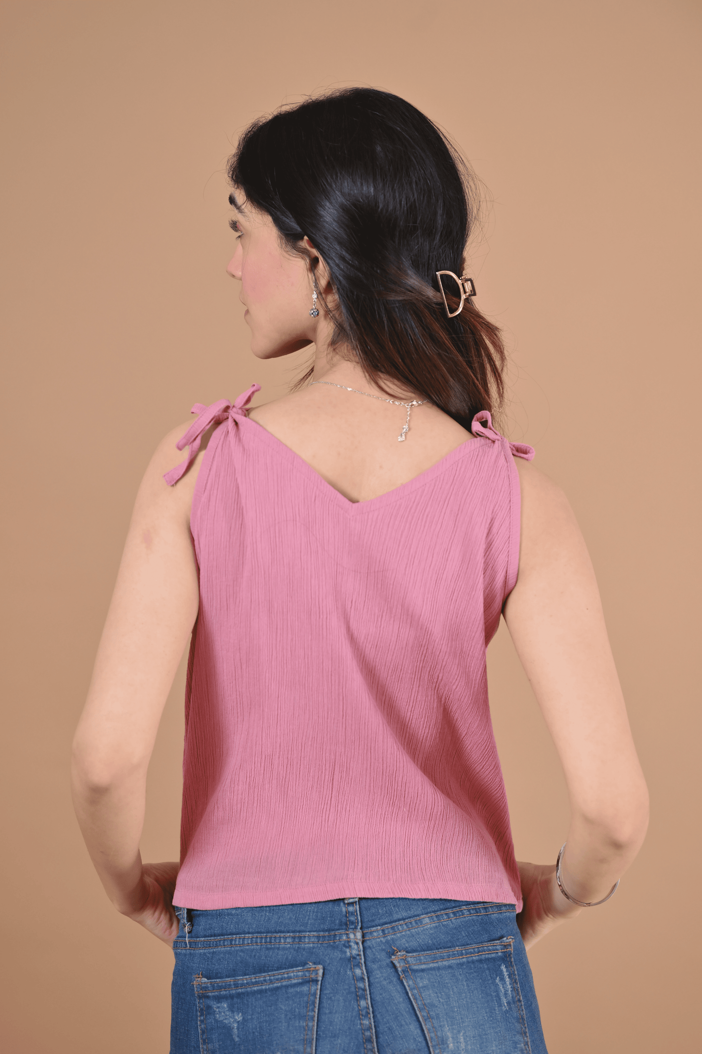 BLISS TIE-UP TOP (MAUVE)