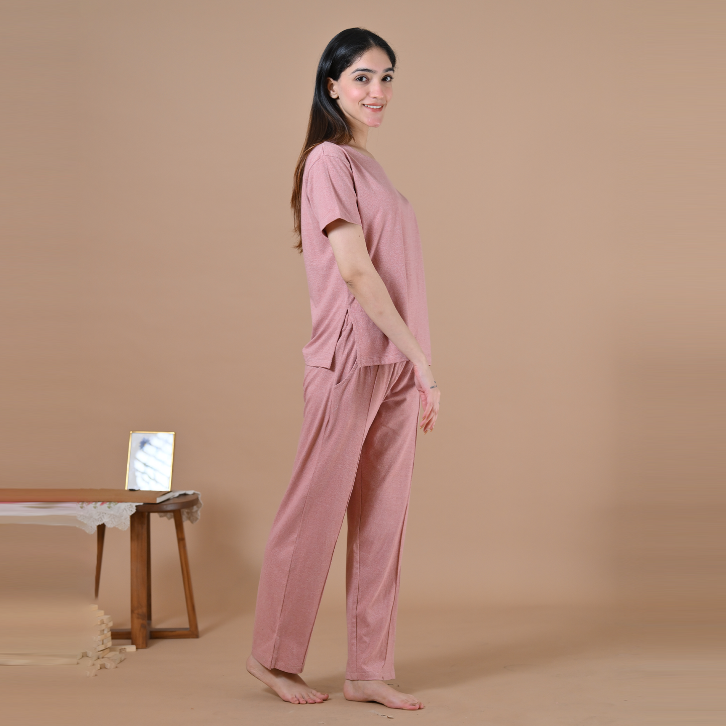 Cloud Nine Night Set ( Dusty Pink)