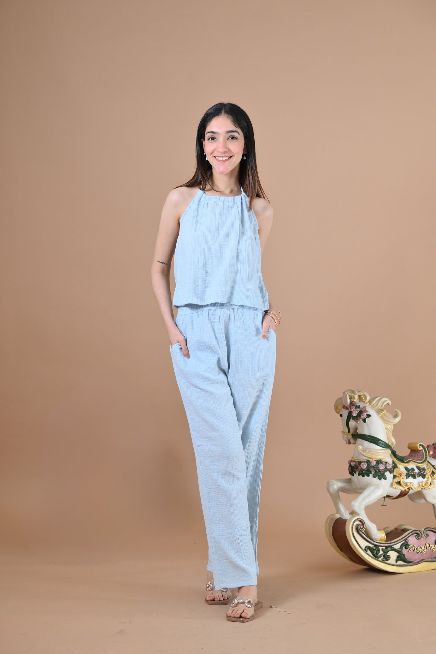 Mykonos Coord Set (Baby Blue )