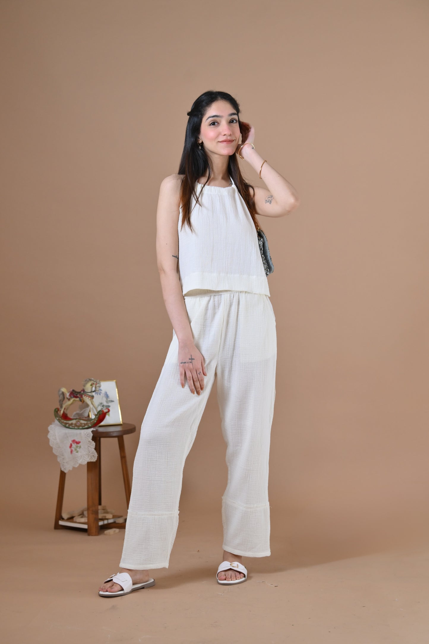 Mykonos Coord Set (Snow White)