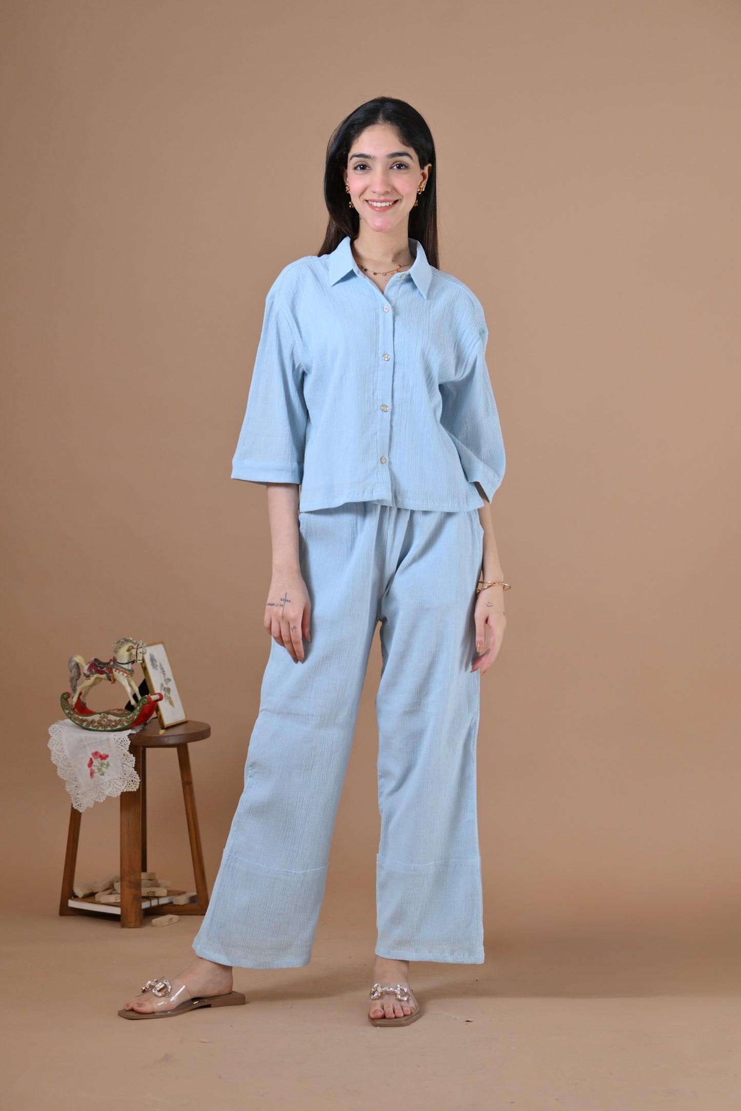 The Sicily Coord Set (Baby Blue)