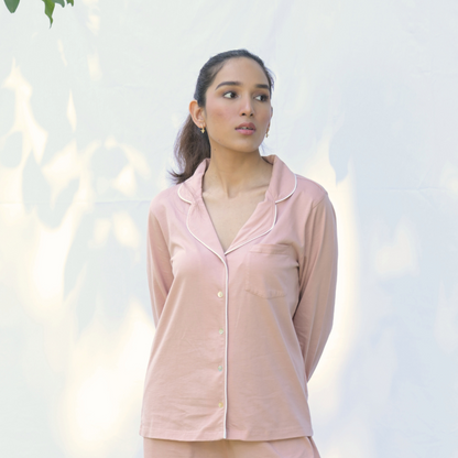Cosy cocoon PJ  Solid Pink Set