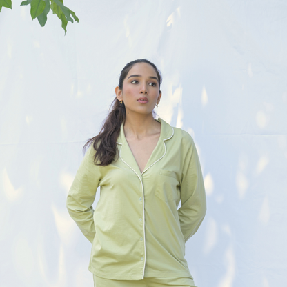 Cosy Cocoon PJ  Olive Green Set