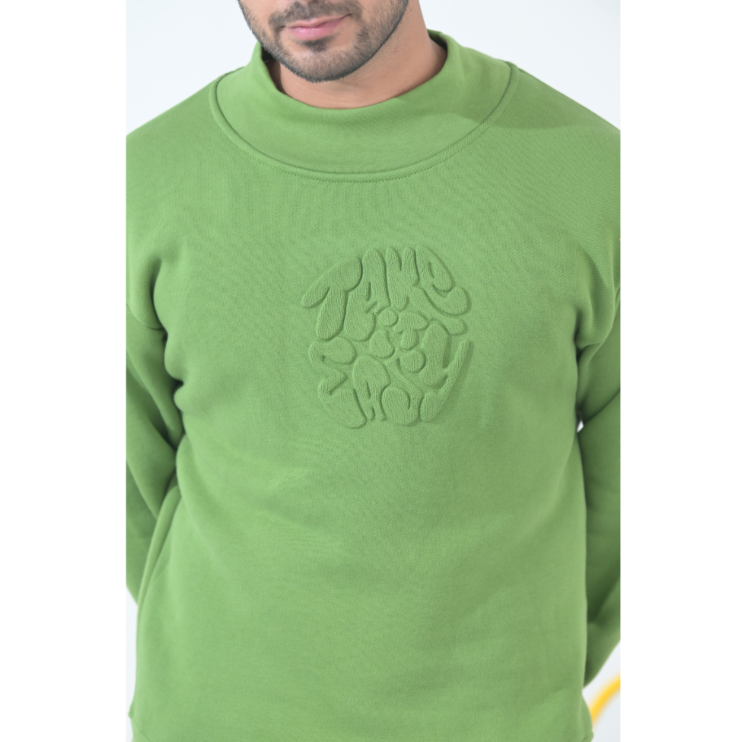 100% Supima Cotton Unisex Sweatshirt (Solid Green)