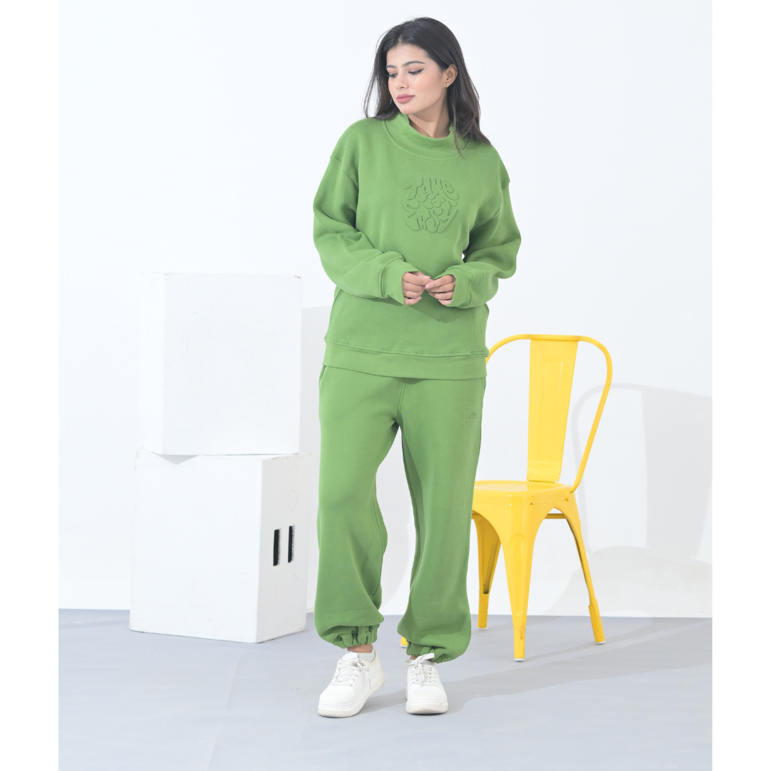 100% Supima Cotton Unisex Sweatshirt (Solid Green)