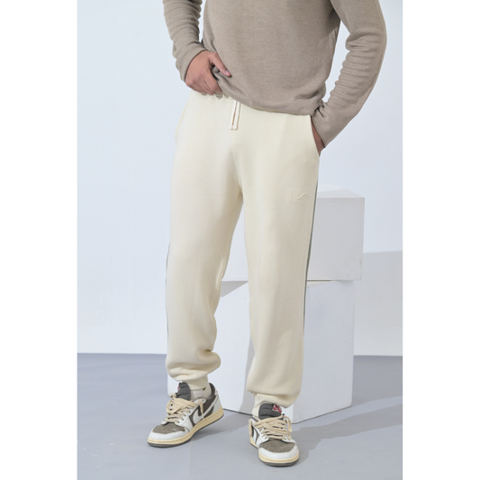 100% Supima Cotton Men Sweatpant Creme