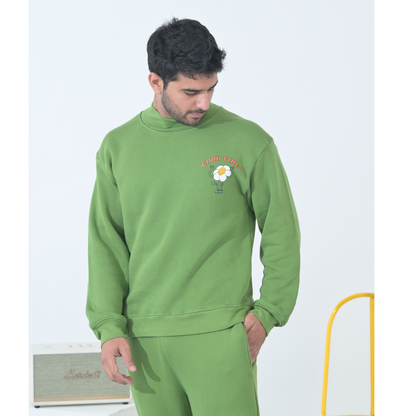 100% Supima Cotton Unisex Sweatshirt (Forest Green)