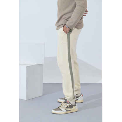 100% Supima Cotton Men Sweatpant Creme