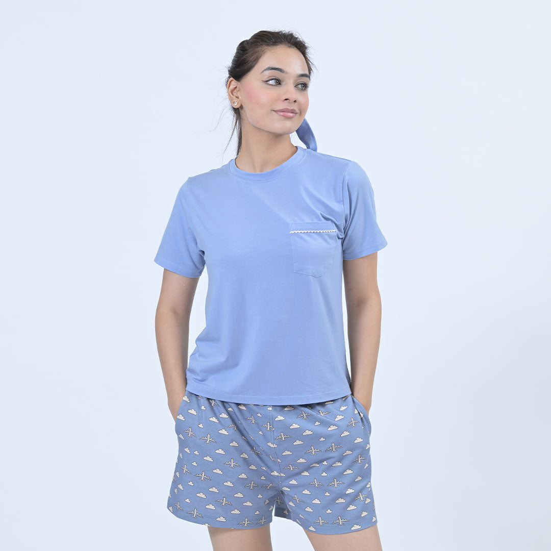 Clouline Tencel Lyocell Shorts & T-shirt