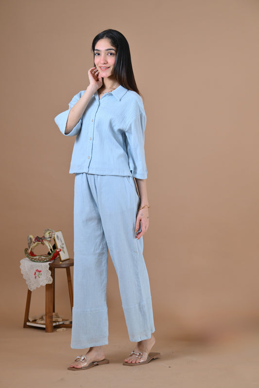 The Sicily Coord Set  (Baby Blue)