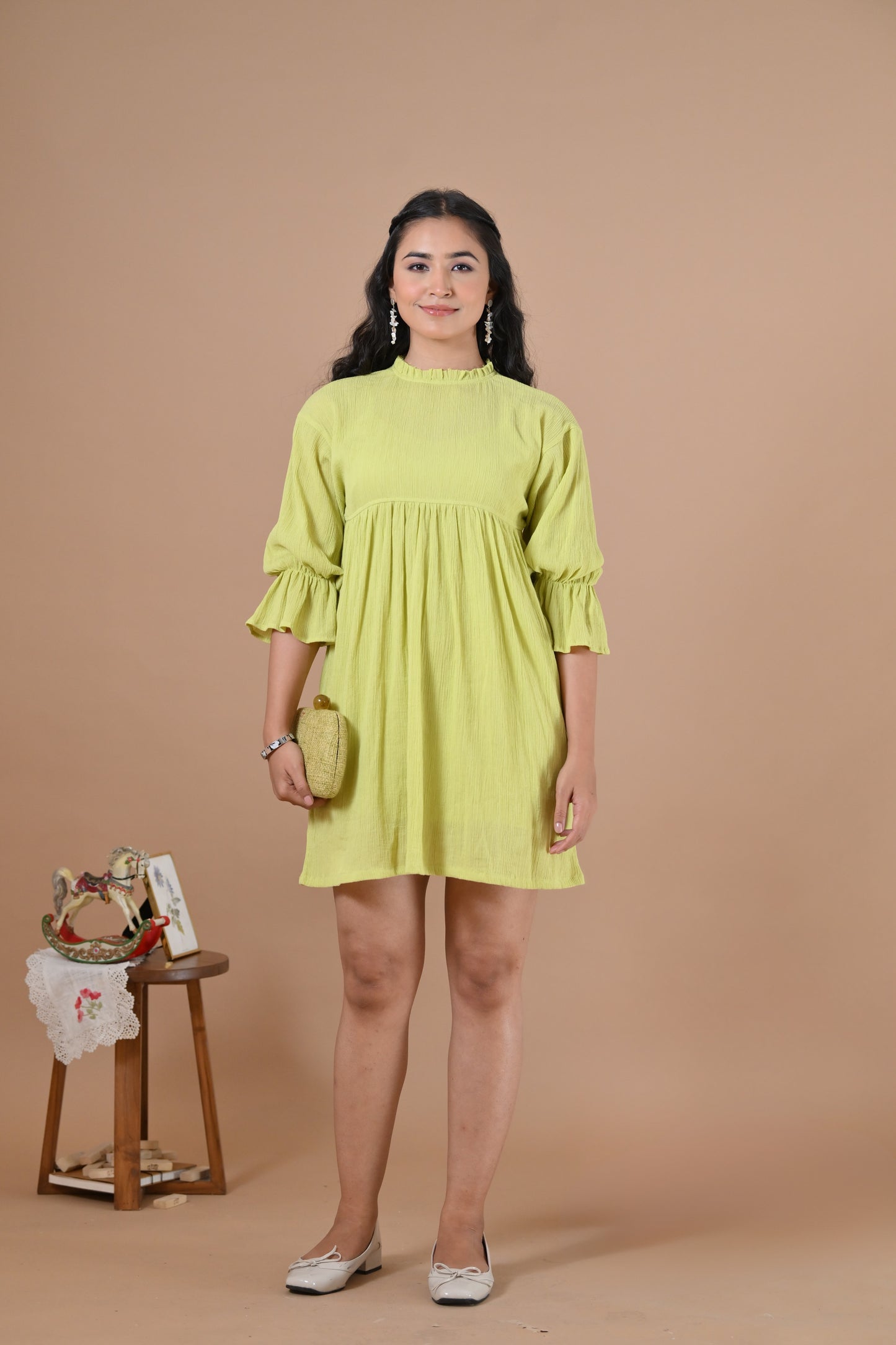 The Santorini Dress ( Celery Green )