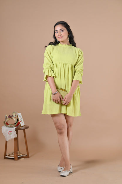 The Santorini Dress ( Celery Green )