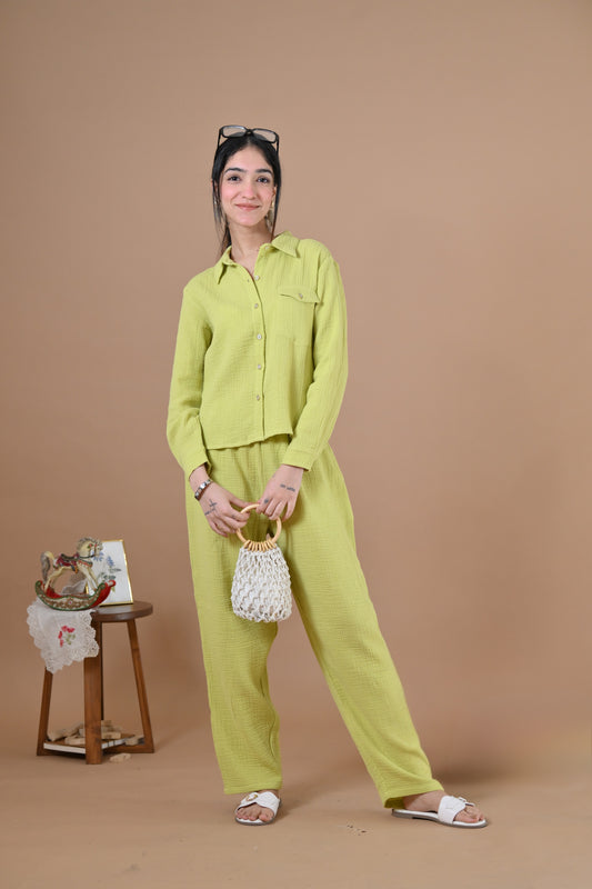 Annie Coord Set (Celery Green)