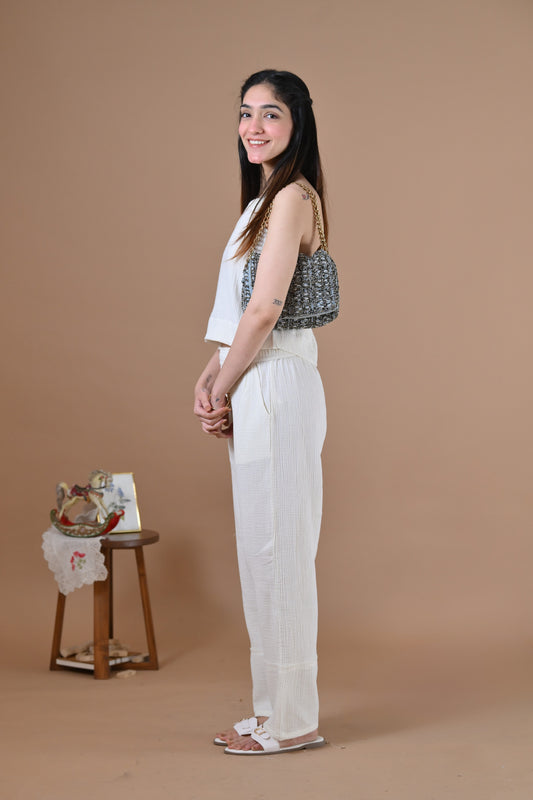 Mykonos Coord Set (Snow White)