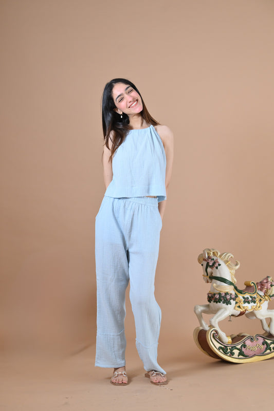 Mykonos Coord Set (Baby Blue )