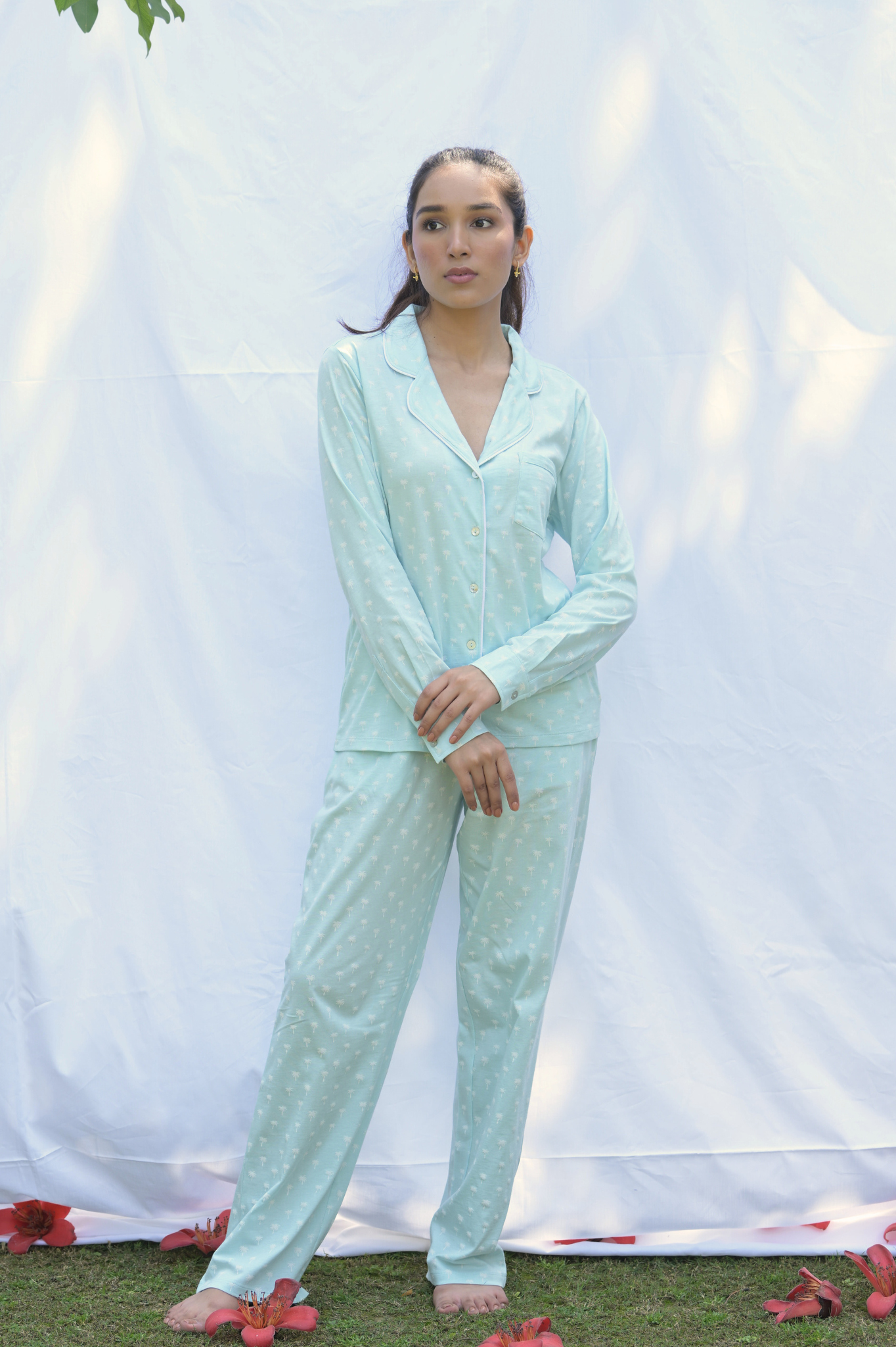 Blue Palm Prints