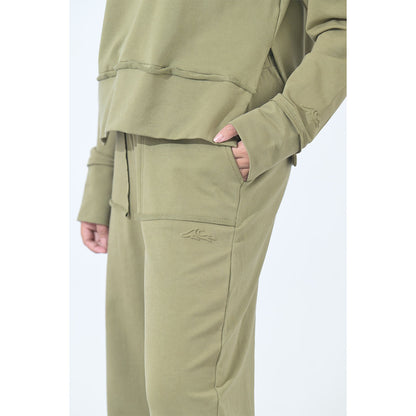 100% Supima Cotton Ella Coord Set Olive Green