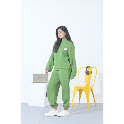 100% Supima Cotton Unisex Sweatshirt (Forest Green)