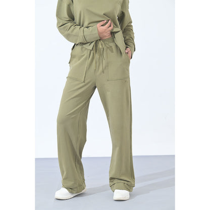 100% Supima Cotton Ella Coord Set Olive Green