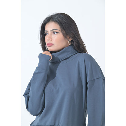 100% Supima Cotton Ella Coord Set Midnight Blue