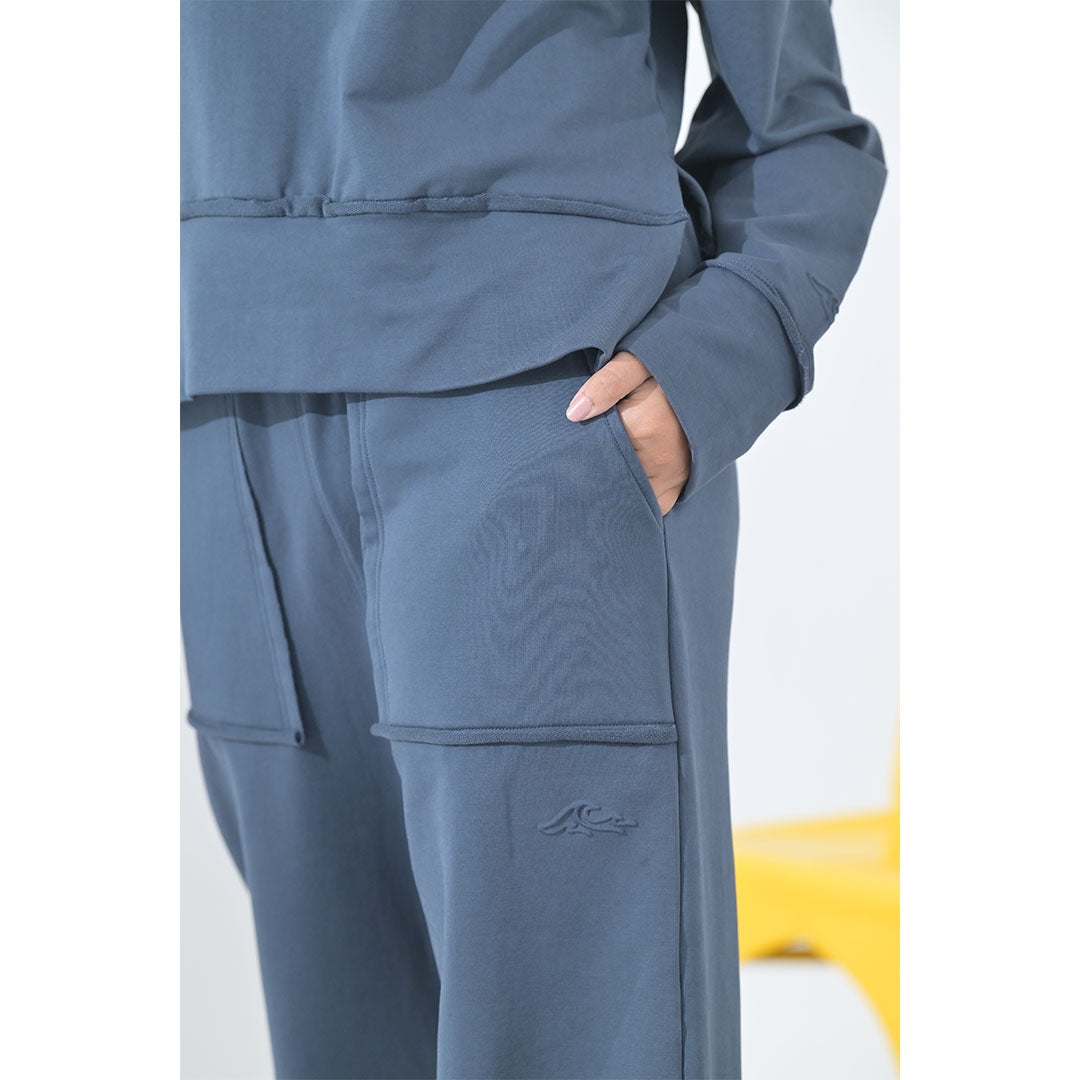 100% Supima Cotton Ella Coord Set Midnight Blue