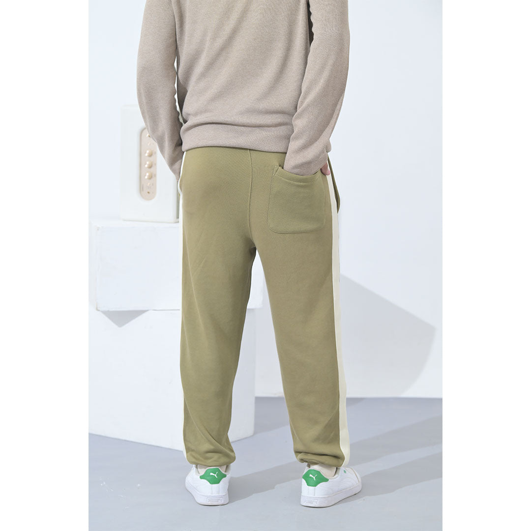 100% Supima Cotton Men Sweatpant Olive Green