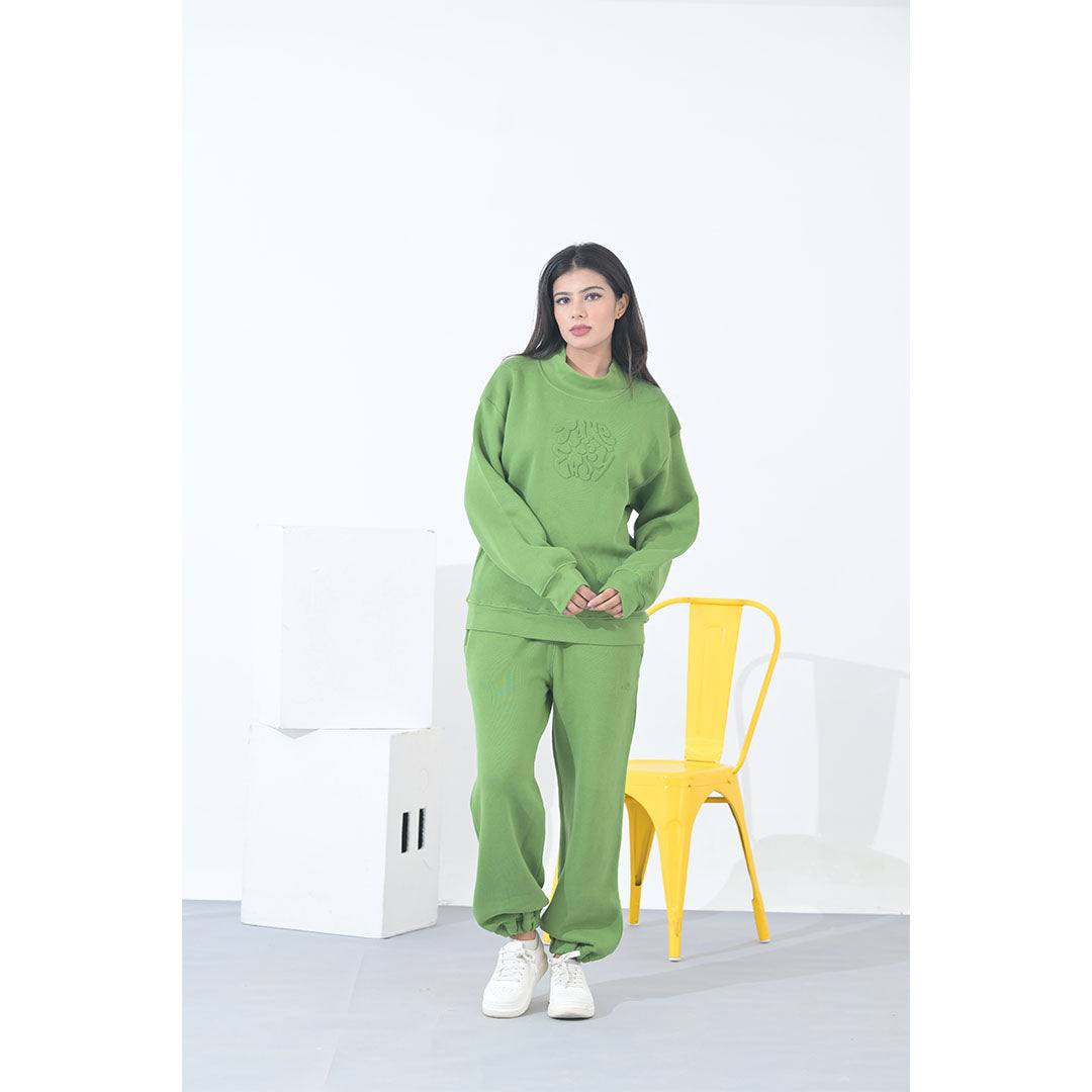 100% Supima Cotton Unisex Sweatshirt (Solid Green)