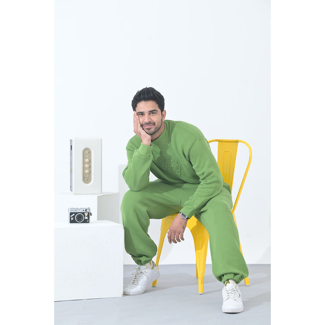 100% Supima Cotton Unisex Sweatshirt (Solid Green)