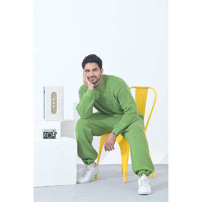 100% Supima Cotton Unisex Sweatshirt (Solid Green)