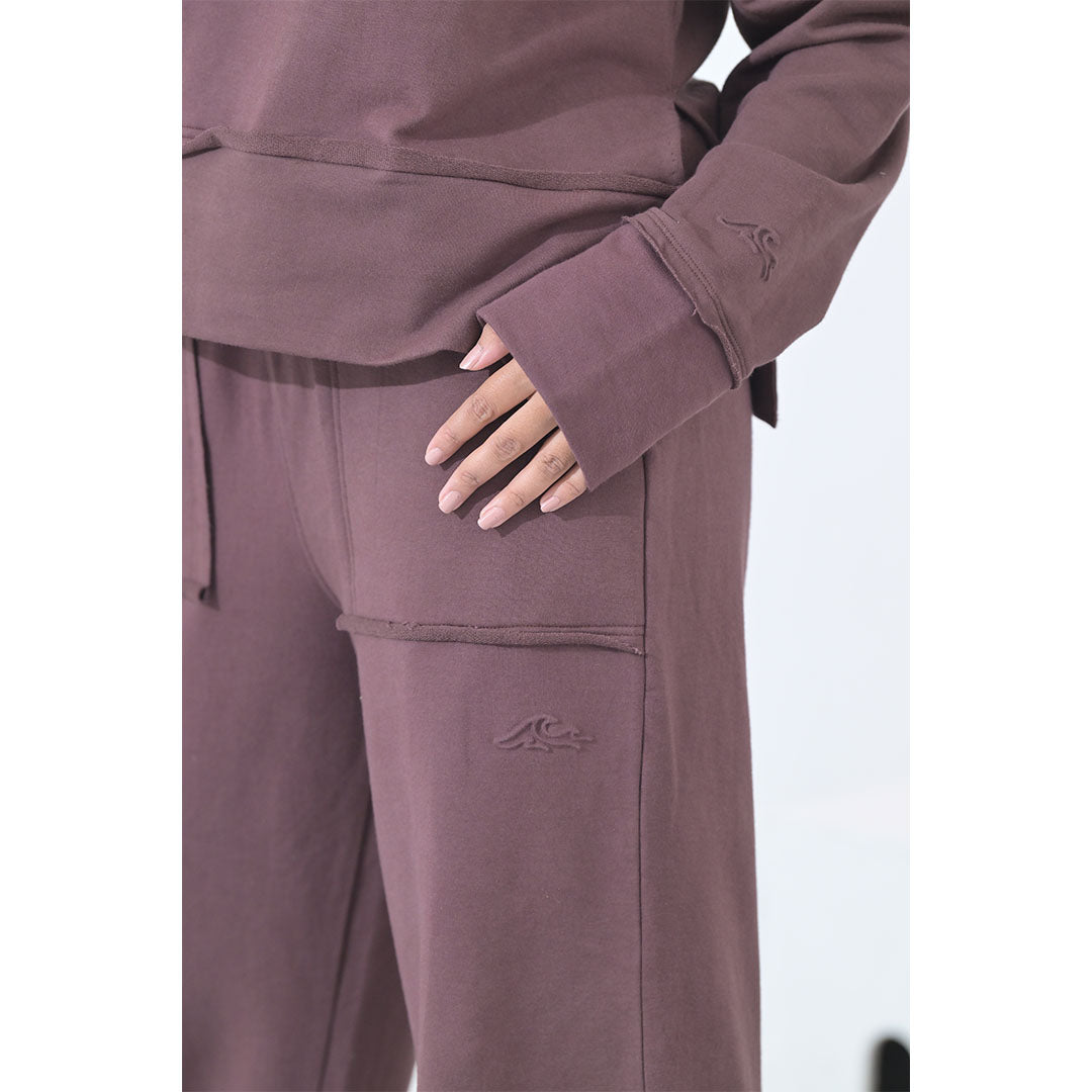 100% Supima Cotton Ella Coord Set Chocolate Brown